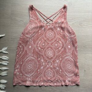 Woman’s Maurices Dusty Pink Patterned Camisole